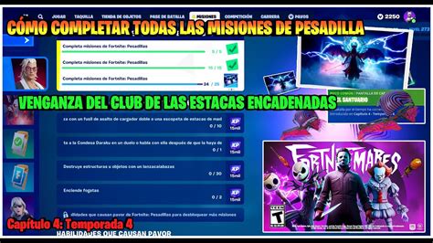 Fortnite Completar Todas Las Misiones De Pesadilla Venganza Del