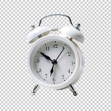 Premium Psd White Alarm Clock Png