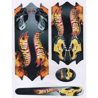 CARTELA DA HOT WHEELS AMARELO ADESIVOS P BIKE BICICLETA ARO 12 14 16 20 INFANTIL Shopee Brasil