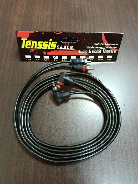 Jual Kabel Audio RCA Tenssis Panjang 2 Meter Jack Bengkok Di Lapak