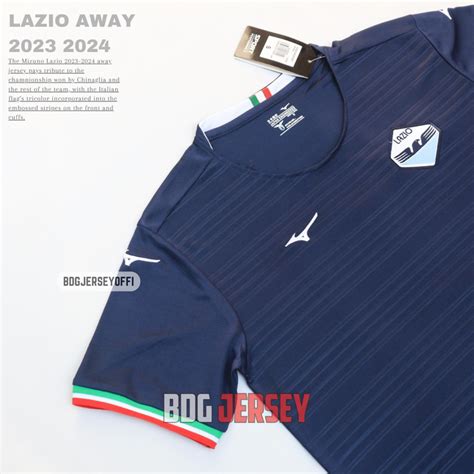 Jual JERSEY LAZIO AWAY OFFICIAL 2023 2024 GRADE ORI TOP Shopee Indonesia