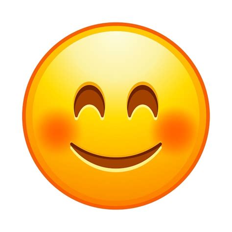 Émoticône De Qualité Supérieure Emoji Souriant Mignon Visage Heureux