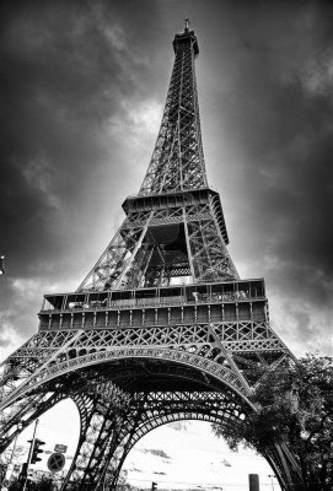 Eiffel Tower Black And White Black And White Paris France HD Phone