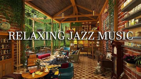 Stress Relief With Jazz Relaxing Music In Cozy Coffee Shop Ambience