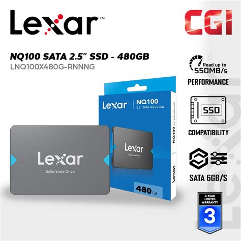 Lexar NQ100 480GB 2 5 SATA III 6Gb S SSD Lazada