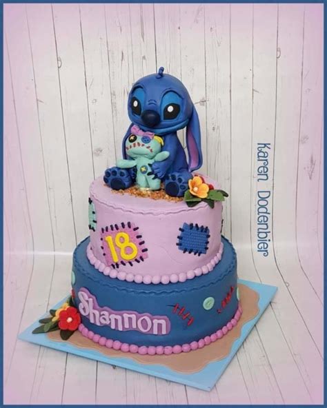 Gateau Stitch Gateau Stitch Pour Mon Anniversaire La Pate D Amanda