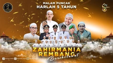 Live Streaming Zmr Bersholawat Malam Puncak Harlah Tahun Zahir