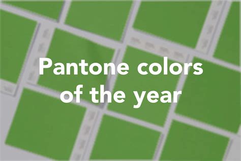 Pantone Colors Of The Year