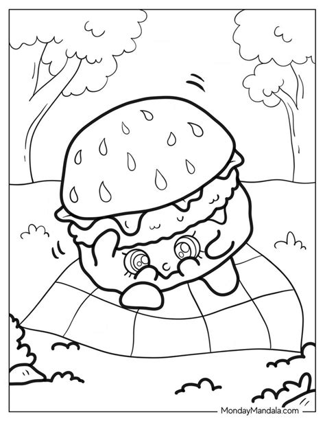 20 Burger Coloring Pages Free Pdf Printables In 2024 Coloring Pages Free Printable Coloring