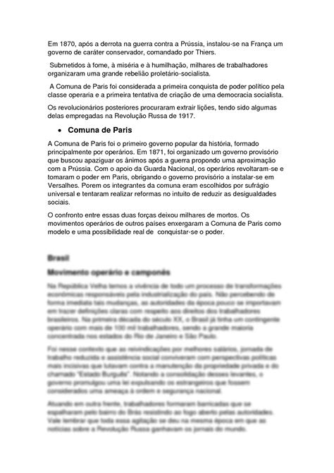 SOLUTION Movimentos Operarios E Movimento Campon S Studypool