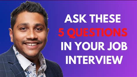 5 Questions That You Must Ask In Your Job Interview Youtube