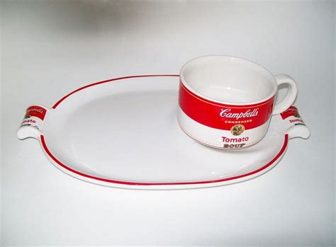 Vintage Campbell Soup Mug And Plate By Westwood Tomato Soup Etsy