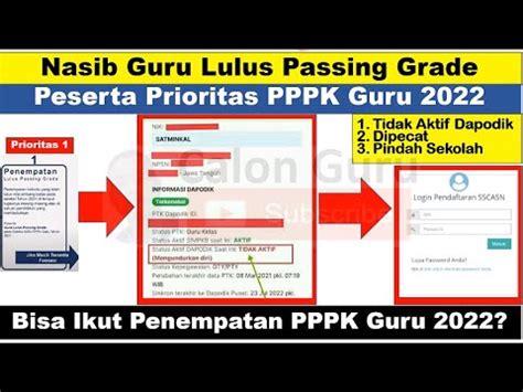 Terjawab Guru Lulus Passing Grade Dapodik Tidak Aktif Apakah Bisa Ikut