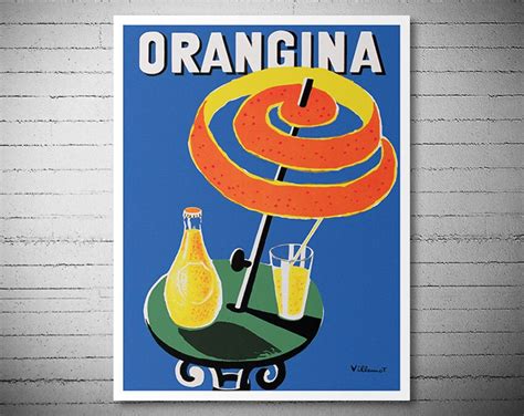 Orangina Vintage Foodanddrink Poster Art Print Poster By Wallarty