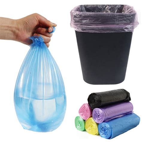 Trash Bags 5 Rolls 100 Counts Disposable Small Garbage Bags For Office