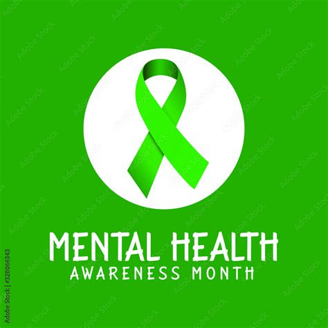 Vector Illustration On The Theme Of National Mental Health Awareness