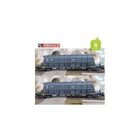 Miniature Coffret De Wagons Tremies Faoos Sgw Sncf Arnold