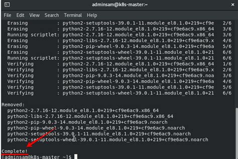 Uninstall Or Remove A Package Using The Terminal On Centos