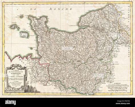 1771 Bonne Map Of Normandy Hi Res Stock Photography And Images Alamy