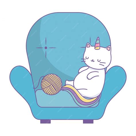 Premium Vector | Unicorn cat cartoon