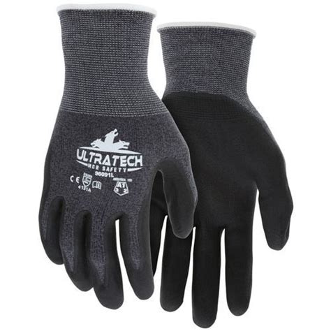 Work Glove 96091 MCR Safety Industrial Abrasion Resistant Nitrile