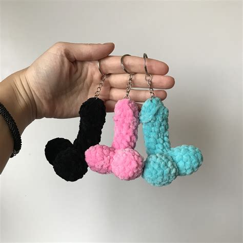 Crochet Penis Keychain Personalized T Funny T For Etsy