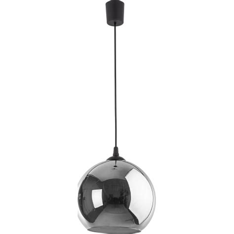 Lampa wisząca szklana kula Cubus 30cm grafit lustrzany TK Lighting