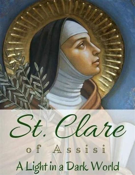 FEAST OF SAINT CLARE OF ASSISI 11th AUGUST Prayers And Petitions