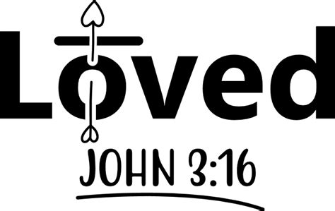 Loved John 316 Religious Free Svg File For Members Svg Heart