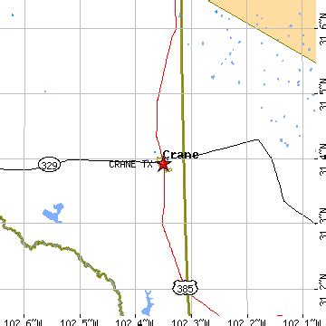 Crane, Texas (TX) ~ population data, races, housing & economy