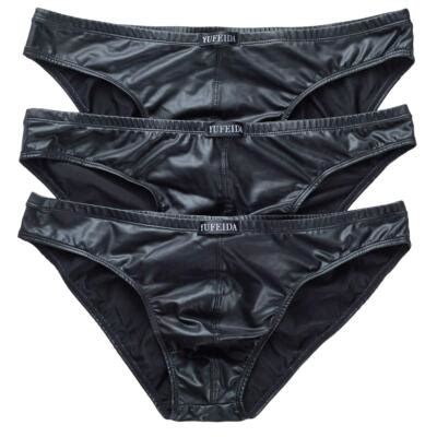 YFD Men S Boxer Briefs Underwear Black Lingerie Bikini Strings Briefs Pack Of EBay