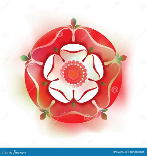 Tudor Rose - Illustration - Watercolour Style - English Symbol Stock Photo | CartoonDealer.com ...