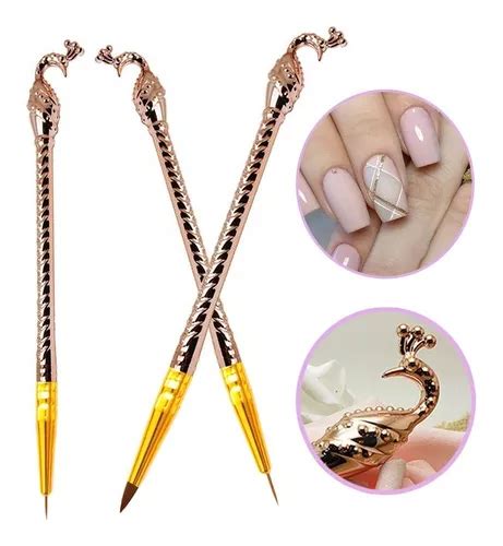 Pinceles Para U As Acr Licas Mano Alzada Nail Art Cuotas Sin Inter S