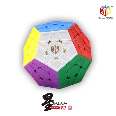 2018 Mofangge X MAN Galaxy V2 Megaminx Cube Magnetic Version Qiyi