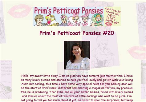 Sissy Mommys Little Darlings Prims Petticoat Pansies Sissy Princess