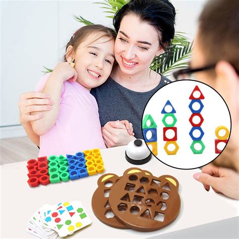 Colorful Geometric Shape Matching Game, Color Sensory Educational Toys for Toddlers