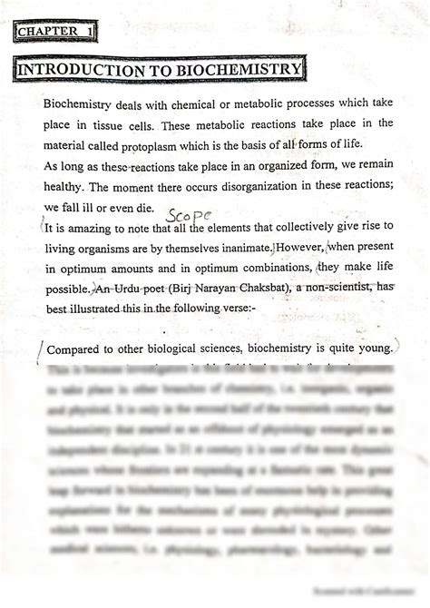 Solution Introduction Of Biochemistry Studypool