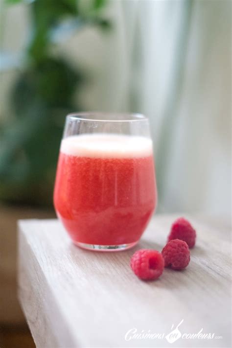 Smoothie oranges et framboises à la fleur d oranger Cuisinons En Couleurs