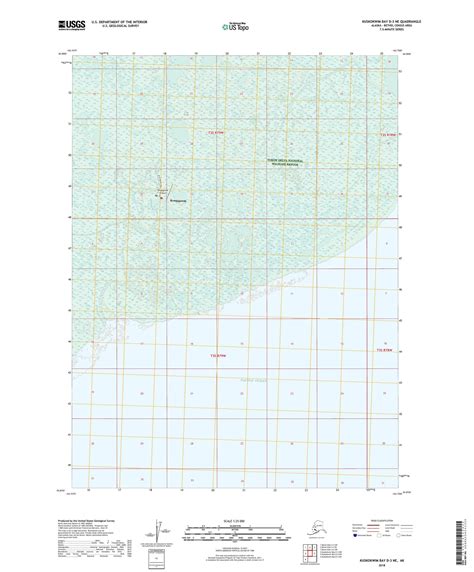 Kuskokwim Bay D-3 NE Alaska US Topo Map – MyTopo Map Store