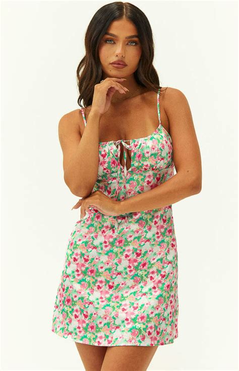 Enslee Floral Mini Dress Beginning Boutique Us