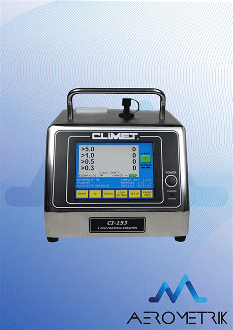 Portable Airborne Particle Counters CLIMET CI 15x Series Aerometrik