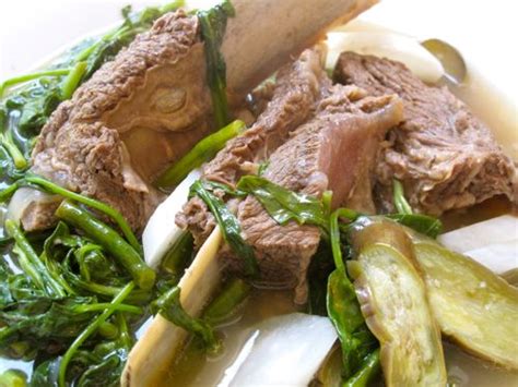 Sinigang Na Tadyang Ng Baka Beef Ribs In Tamarind Broth A La