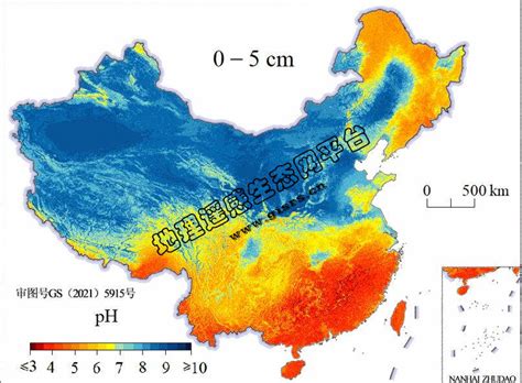 中国土壤ph酸碱度空间分布数据 地理遥感生态网