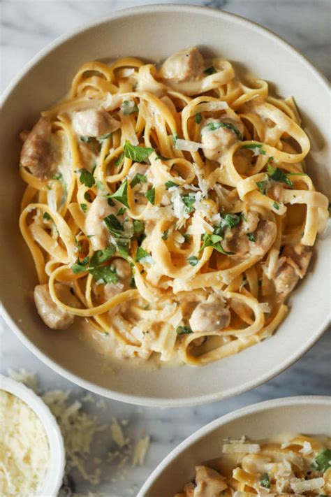 Instant Pot Chicken Alfredo Damn Delicious