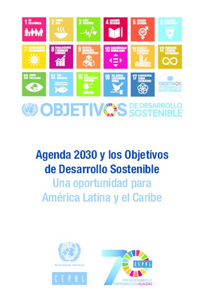 Pdf Agenda 2030 Y Los Objetivos De Desarrollo Sostenible Una Oportunidad Para América Latina Y