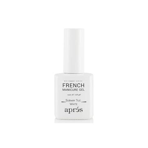 Aprés Nail French Manicure Gel Nail Polish Subway Tile White 15ml