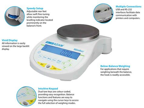 Adam Equipment Nbl E Nimbus Precision Balances External