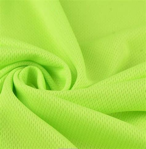 100 Polyester Dry Fit Eyelet Bird Eye Mesh Fabric For Sports Wear