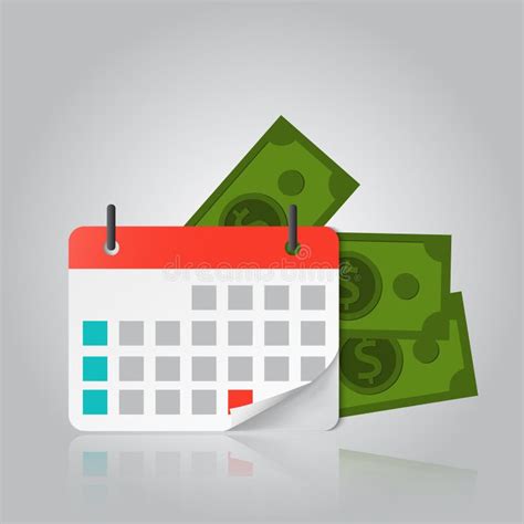 Concepto De Fecha De Pago O Préstamo De Día De Pago Como Un Calendario