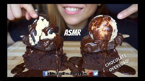 Asmr Chocolate Cake Topped With Oreo Double Chocolate Magnum Ice